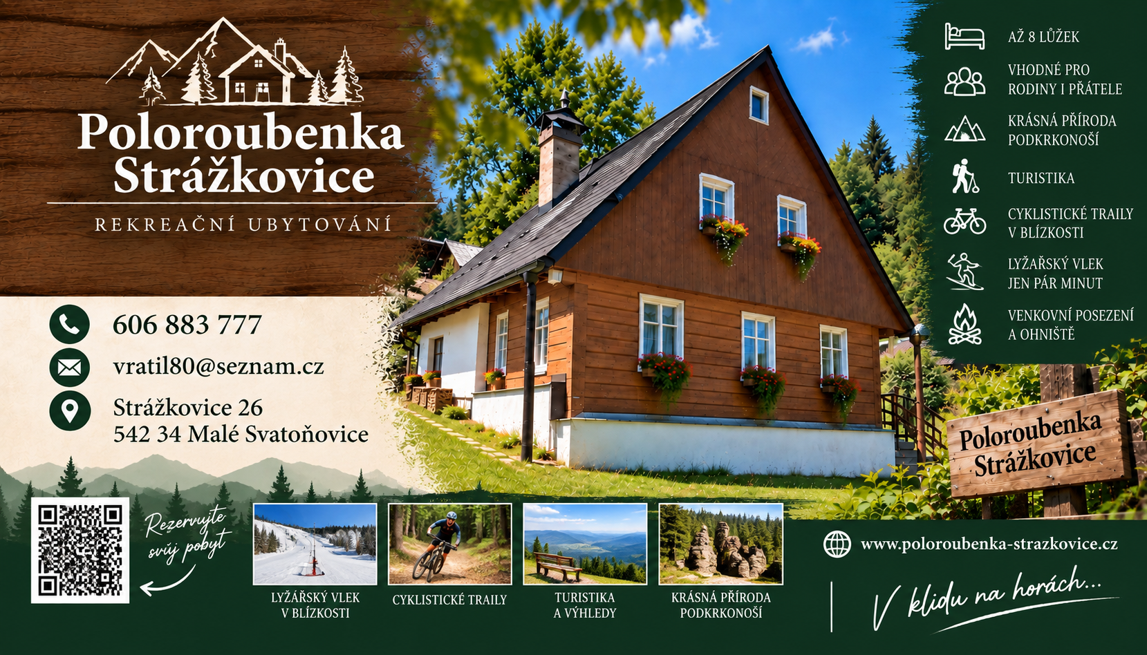 Informační leták Poloroubenka Strážkovice